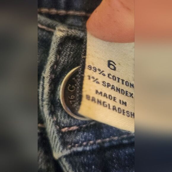 BASS Heritage 6 Blue Straight Leg Dark Wash Denim Women's Classic Jeans - Picture 4 of 7